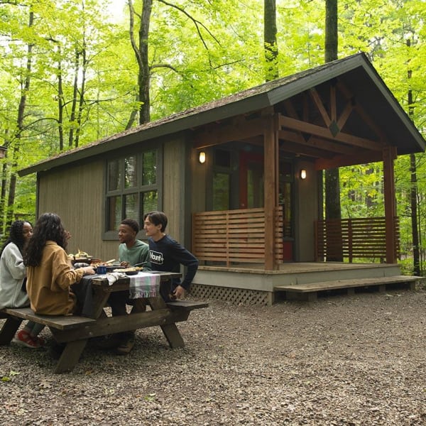 Cabins at parc national d'Oka