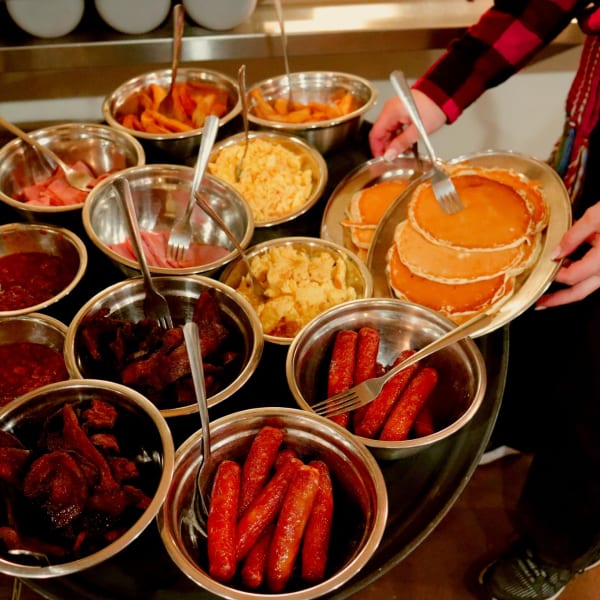 Plats de cabane à sucres du Domaine de l'Ange-Gardien.