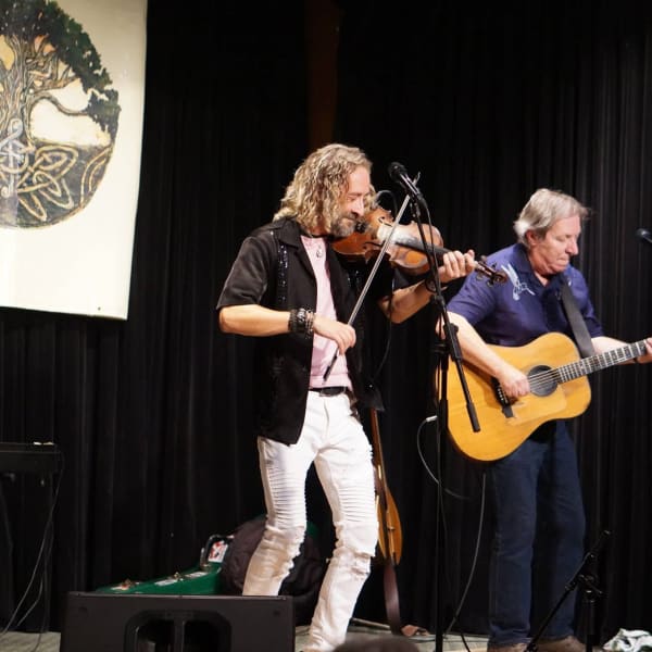 Two musicians at Celtic Harmonies International Festival.