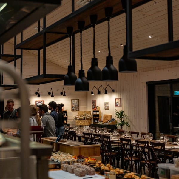 Table champêtre au restaurant.