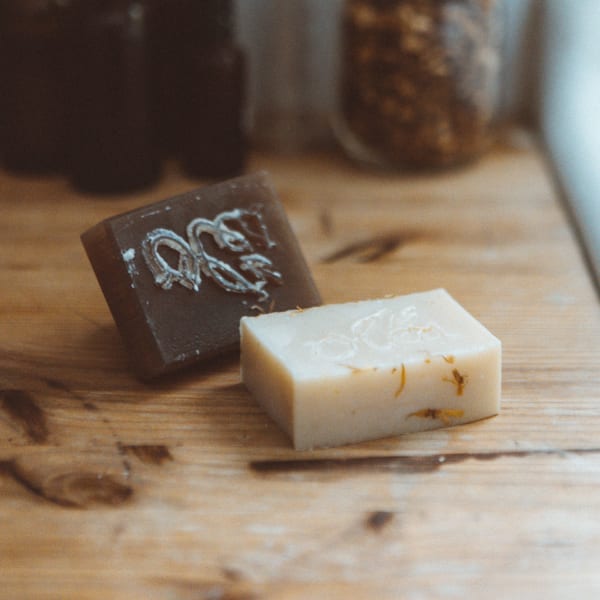 Des barres de savons de La Maison Oléa.