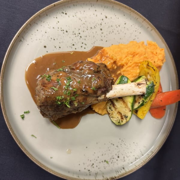 Leg of lamb dish from the Orchidée restaurant.