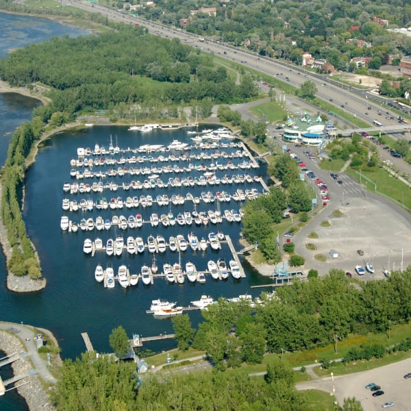Marina de Longueuil - Vue aérienne de la marina