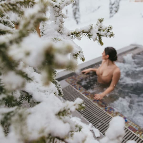 Oasis et Spa du Capitaine in winter.