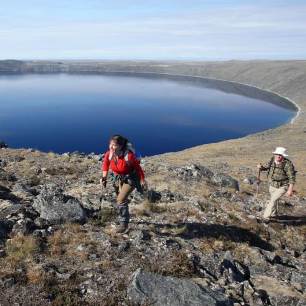 Hike to the crater, Parc national des Pingualuit.