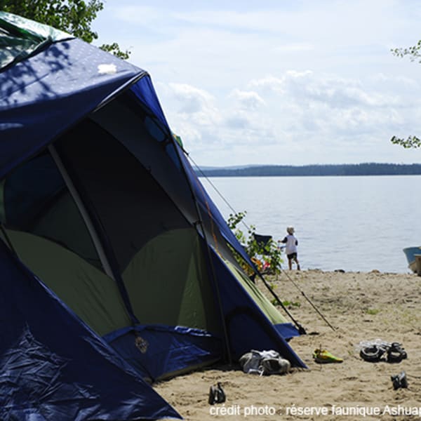 Campground at réserve faunique Ashuapmushuan