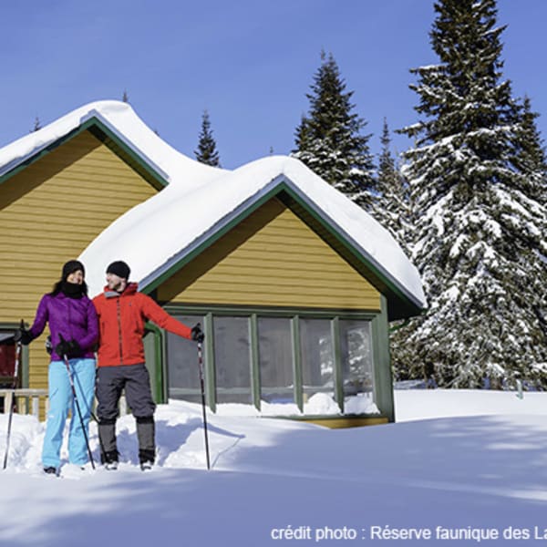 Cabins at réserve faunique des Laurentides