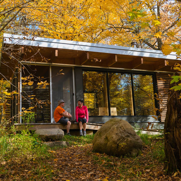 Cabins at Parc national de la Jacques-Cartier