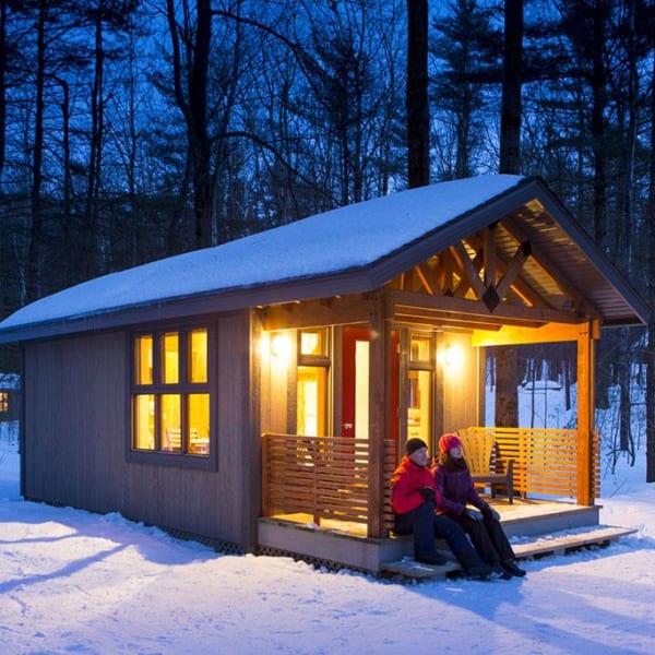 Cabins at parc national d'Oka