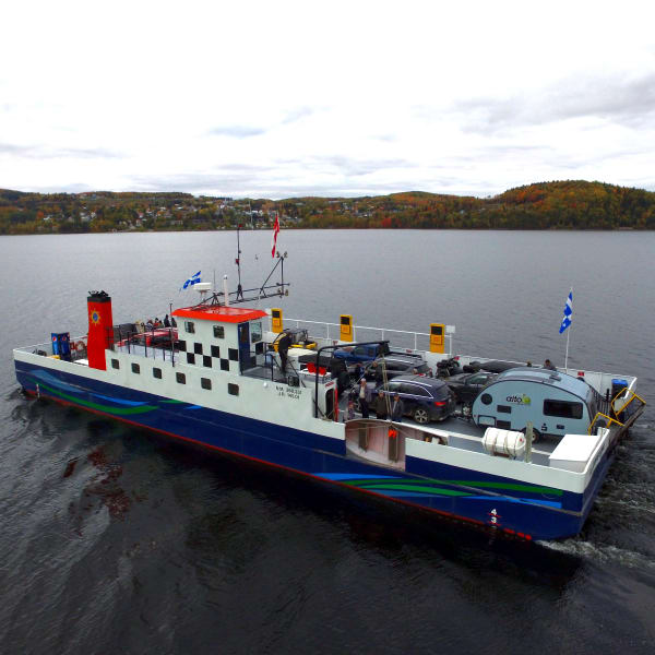 Traverse du lac Témiscouata (ferry).
