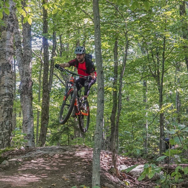 Mountain biking at Mont Sutton