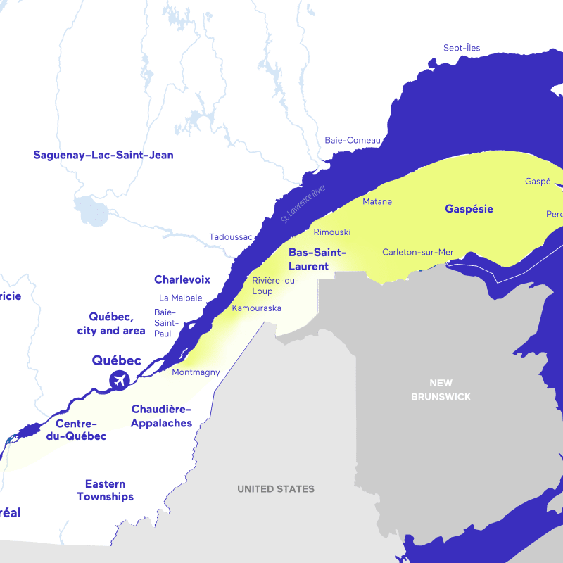 The Peninsula Path: your road trip to adventures in Eastern Québec - Corridor jaune