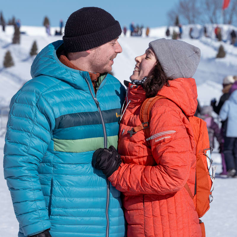 Winterlude - Snowflake kingdom - A couple outside in the winter