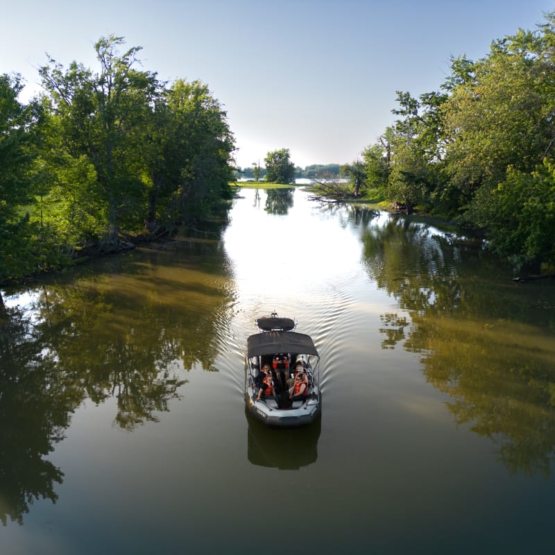 Bateau d'Excursion sur le lac St-Pierre.