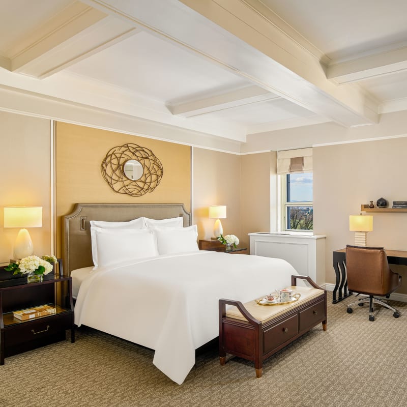 Room at Fairmont Le Château Frontenac.