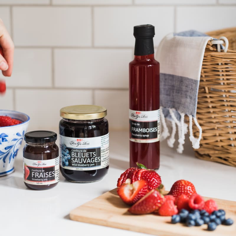 Strawberry products from Ferme Guy Rivest