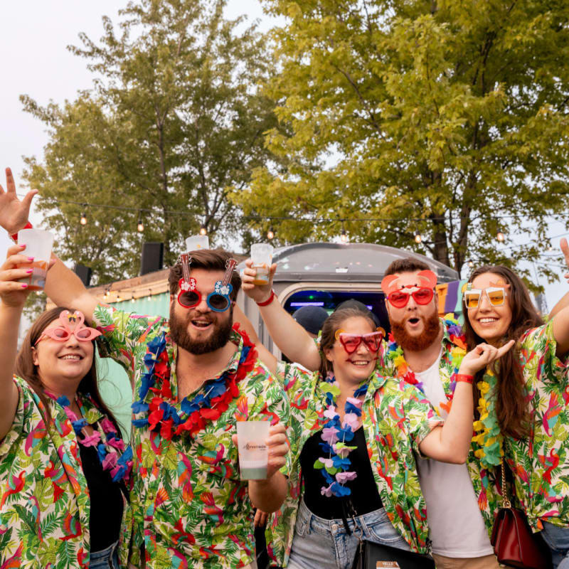 Le Festibière de Québec - Friends in costume together