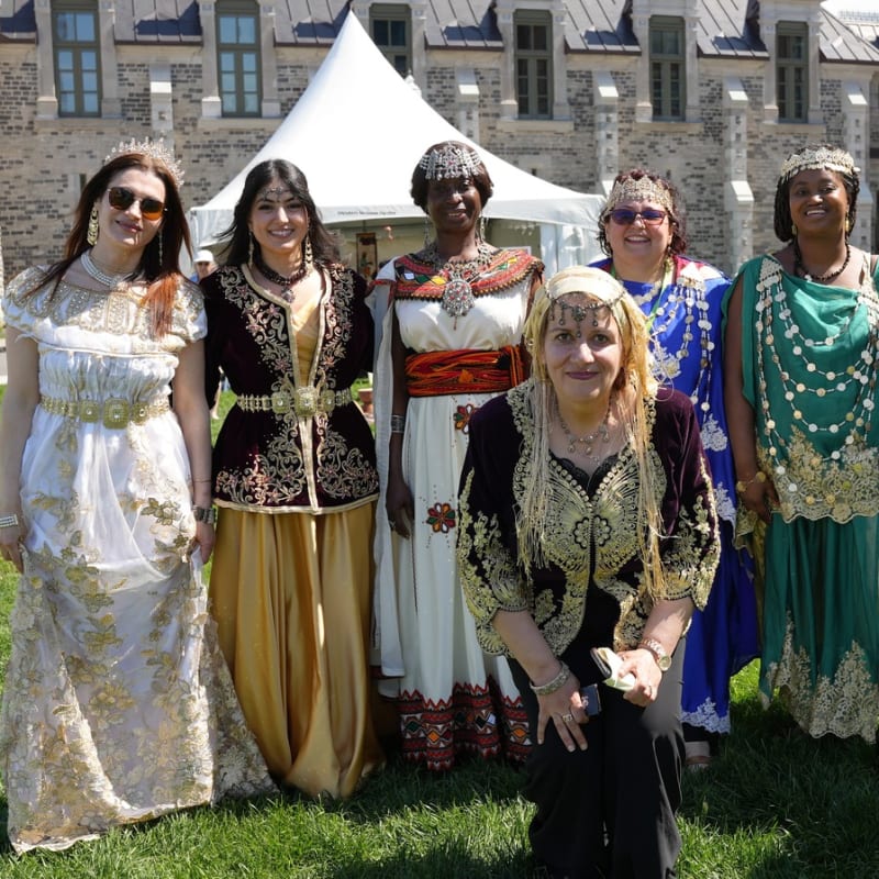 AfriCa Fest - A group of women, dressed in traditional dresses
