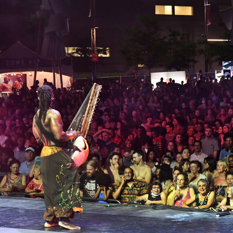 Festival international Nuits d'Afrique - A musician on stage