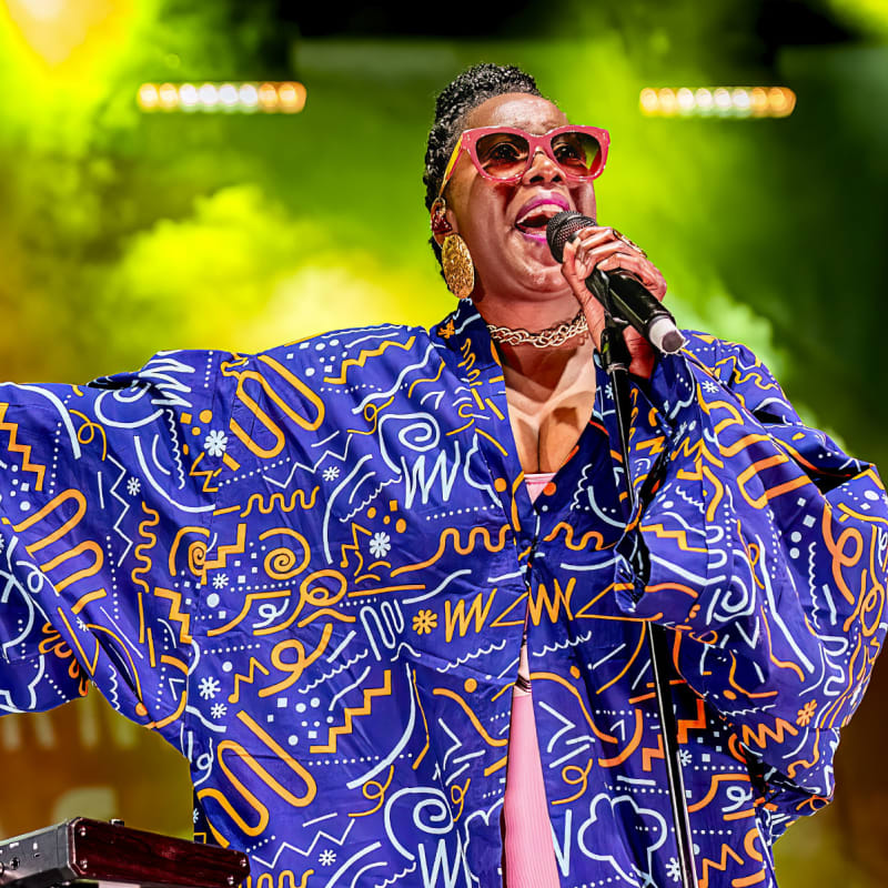 Festival international Nuits d'Afrique - An artist singing