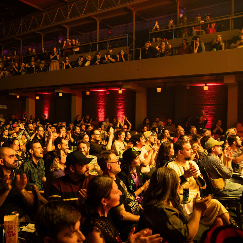 Festival SPASM - Des spectateurs remplissent une salle de spectacle.