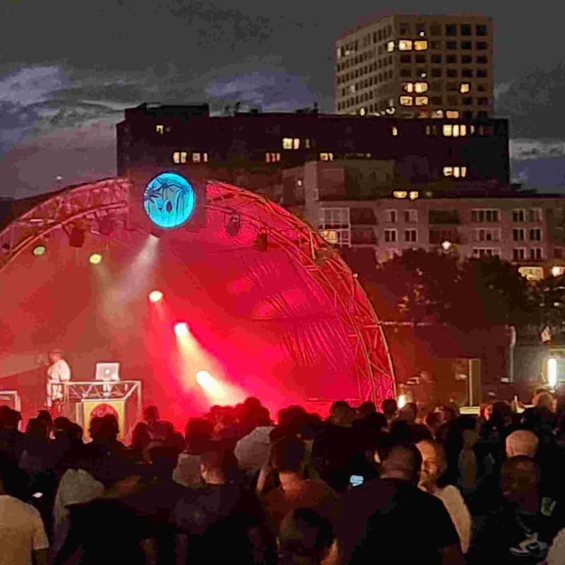 Crowd at the Taste of the Caribbean festival.