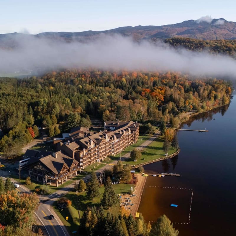 Grand Lodge Mont-Tremblant - Aerial view in the fall