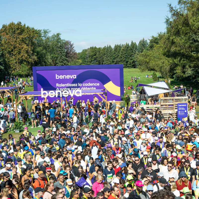 Marathon Beneva de Montréal - A crowd