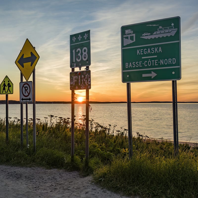 Discover Côte-Nord your way - End of route 138