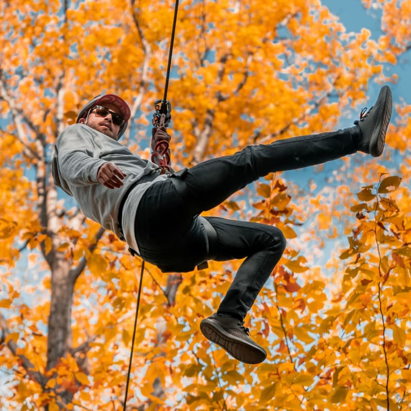 Vaudreuil-Soulanges in the fall: nature, agritourism and family fun - Treetop course in the fall, Arbraska Rigaud