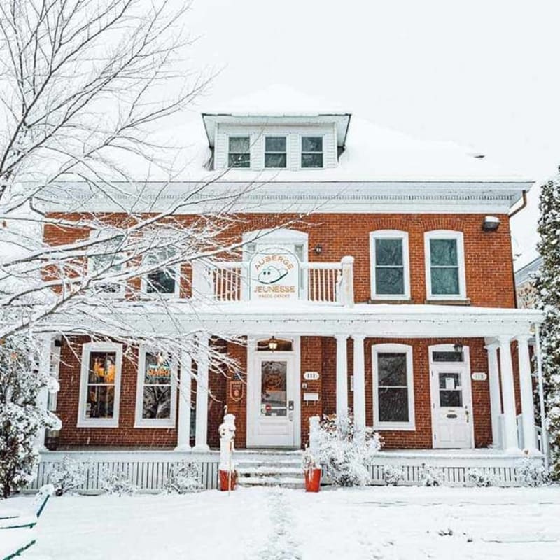 Winter at the Auberge Jeunesse Magog-Orford