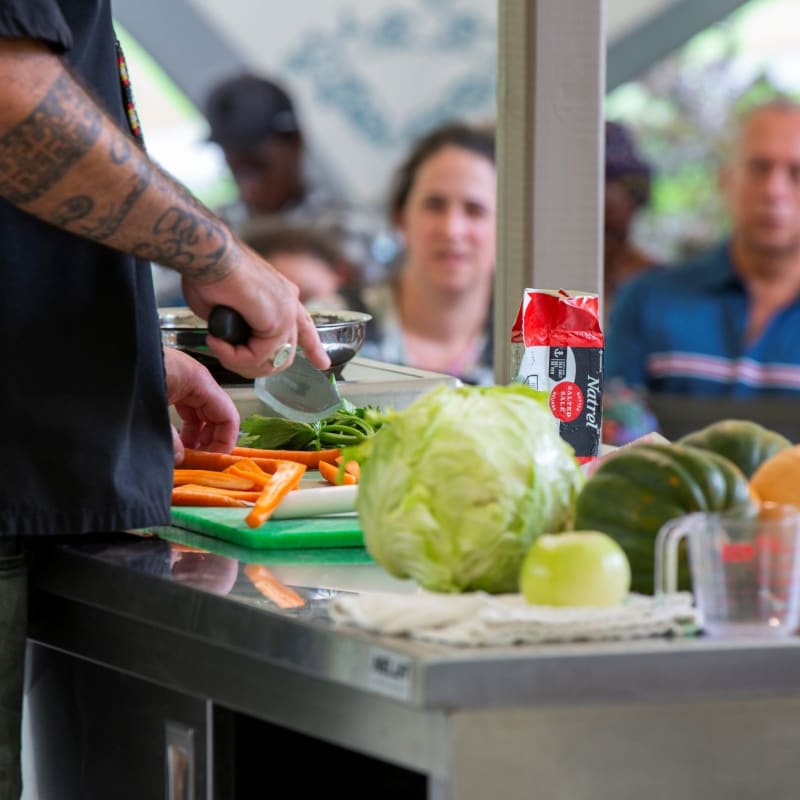 The Botanical flavours presentation at the Botanical garden.