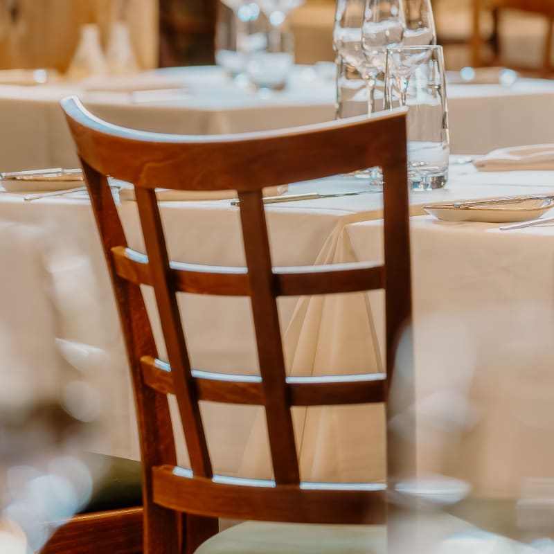 Salle à dîner luxueuse au Restaurant La Traite.