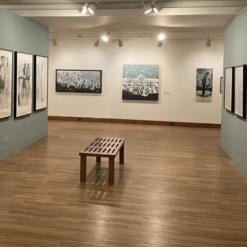 Artwork by Louis-Pierre Bougie on display at the museum.