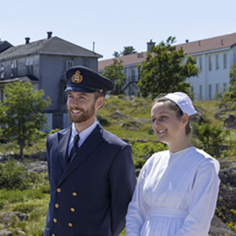 Accueil au lieu historique national de la Grosse-Île-et-le-Mémorial-des-Irlandais