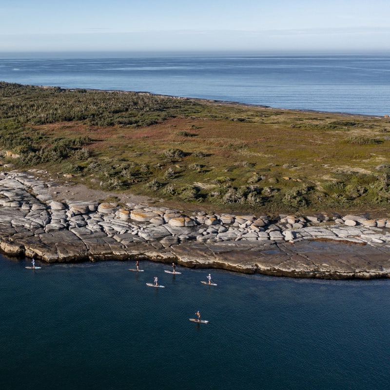  Aerial view of an island