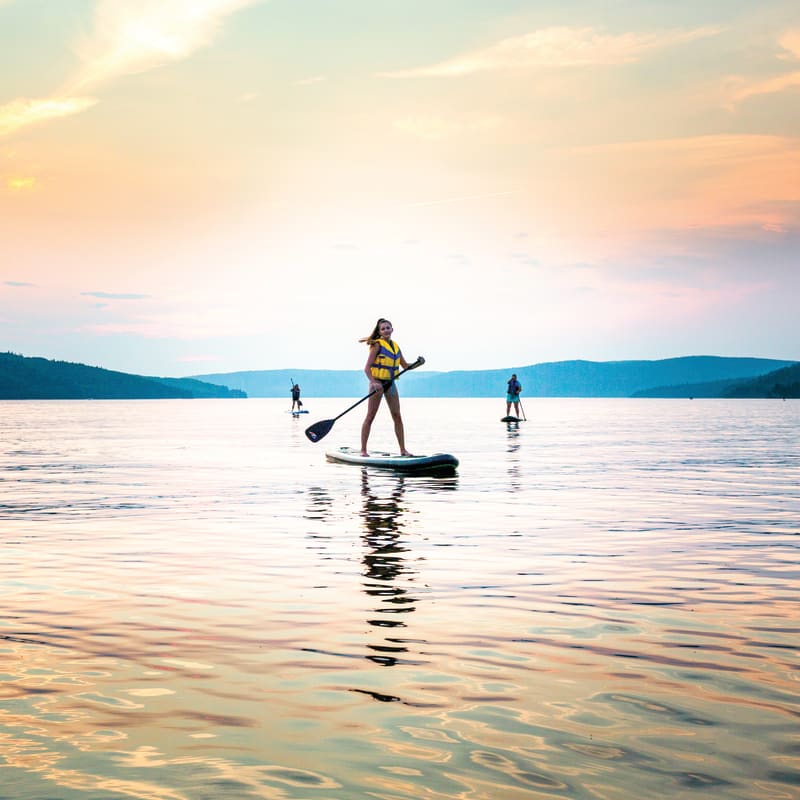 Paddleboarding in the Témiscouata region