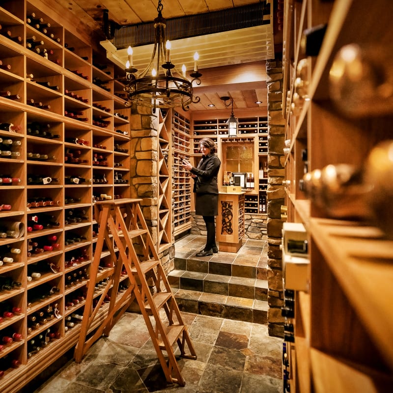 Cave à vin de l'hôtel Ripplecove