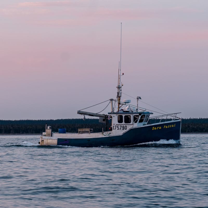 Côte Nord bateau sur l'océan