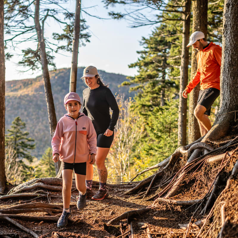 Family hiking