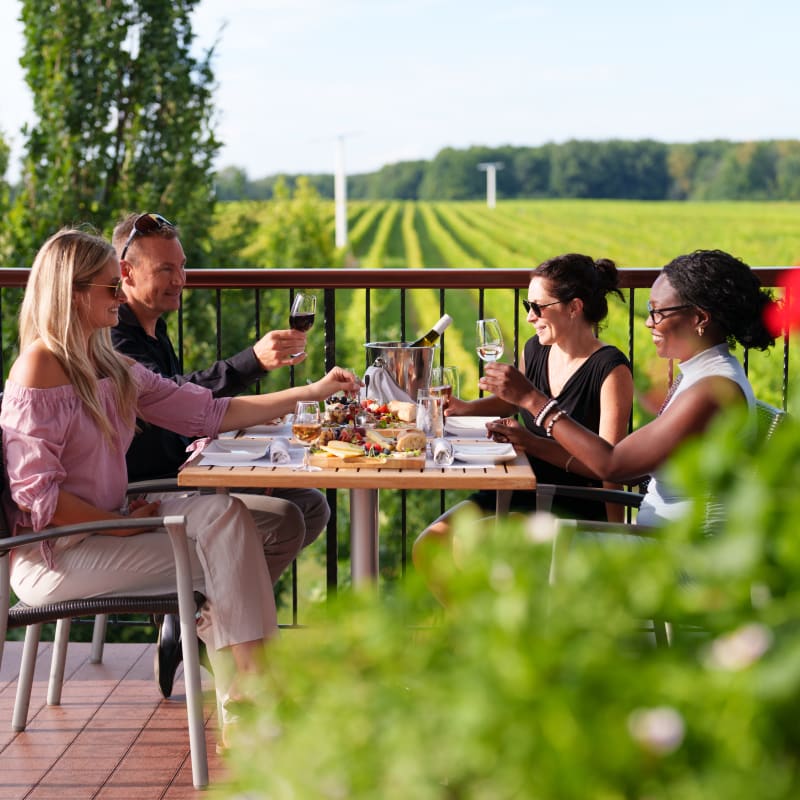 The Laurentians: Gourmet meal at Vignoble Rivière du Chêne