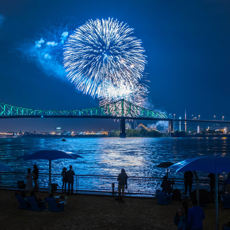 Fireworks evenings at the Clock Tower Beach