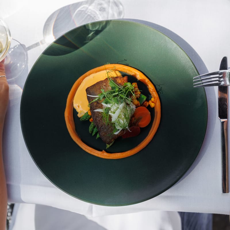 Dish at restaurant La Traite.