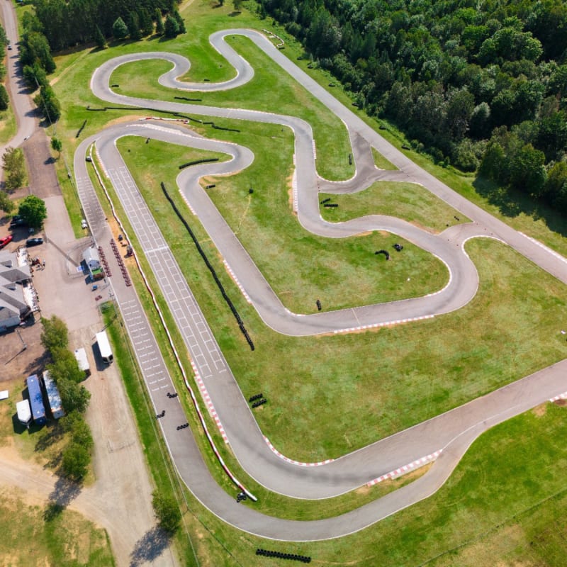 Piste à l'Académie Tag Karting.
