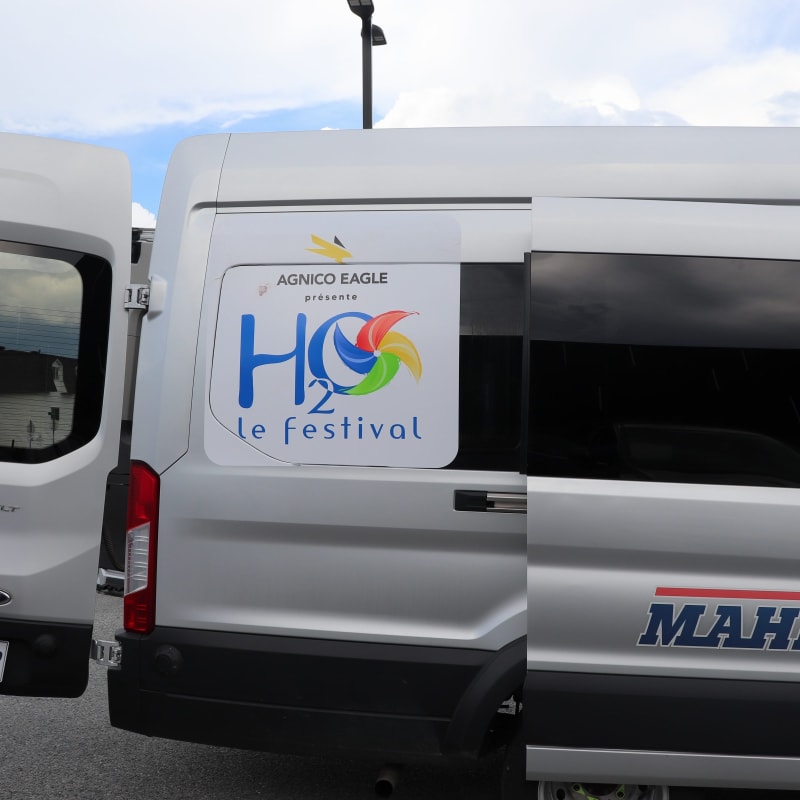 Navette au H2O festival.