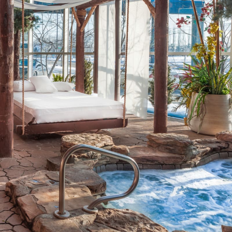 Pool area at Hôtel Universel Québec