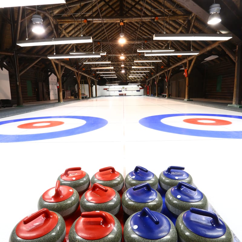 Curling stones.