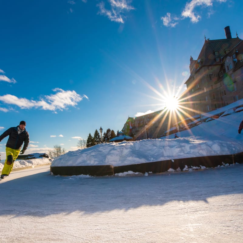 Ice ring at Manoir Richelieu.
