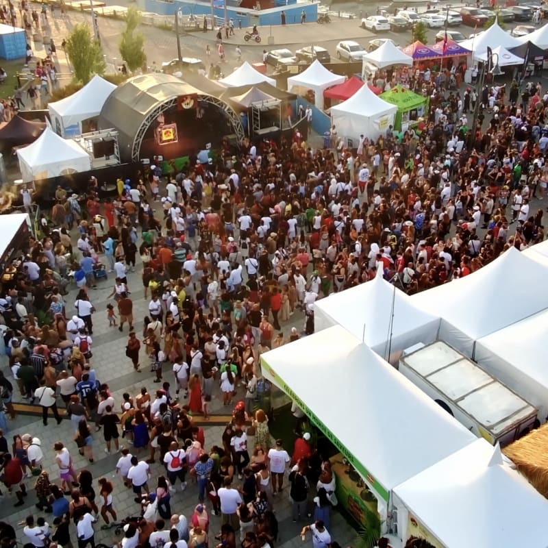 Kiosks at Taste of the Caribbean Festival.