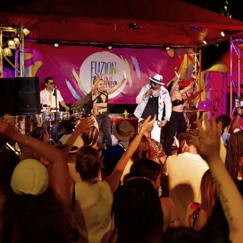 Show at Latin Fuzion Zone.